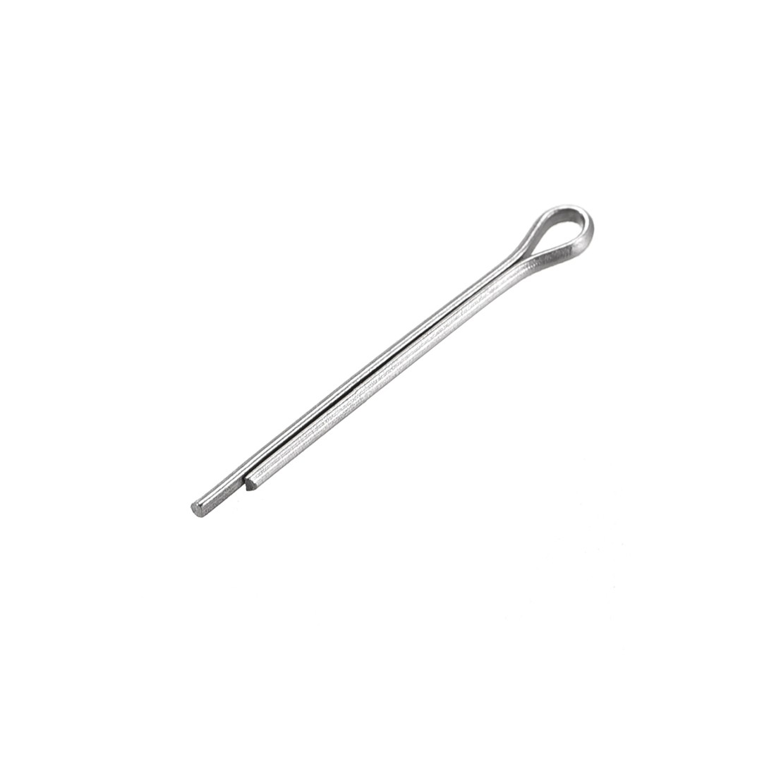 Split Cotter Pin - 1mm x 12mm 304 Stainless Steel 2-Prongs Silver Tone 60Pcs
