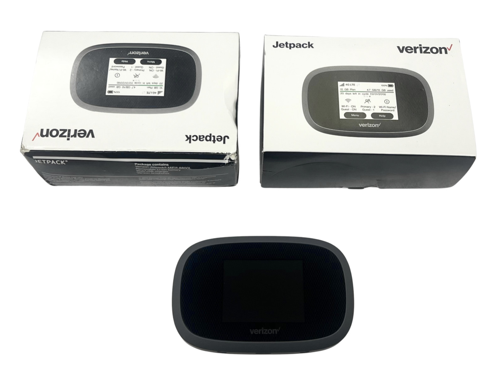 (LOT OF 3) MiFi 8800l MIFI8800L Jetpack - Verizon - 4G LTE Hotspot
