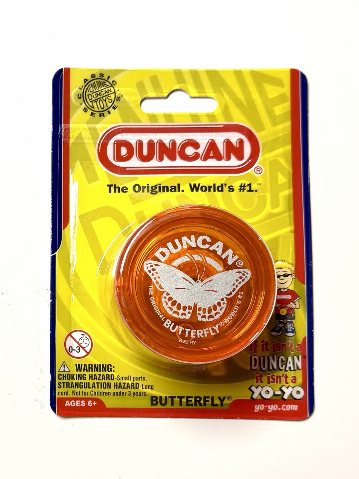 Duncan Butterfly Yo-Yo - ORANGE (3124BU-DE) Beginner - 2023 NEW Sealed