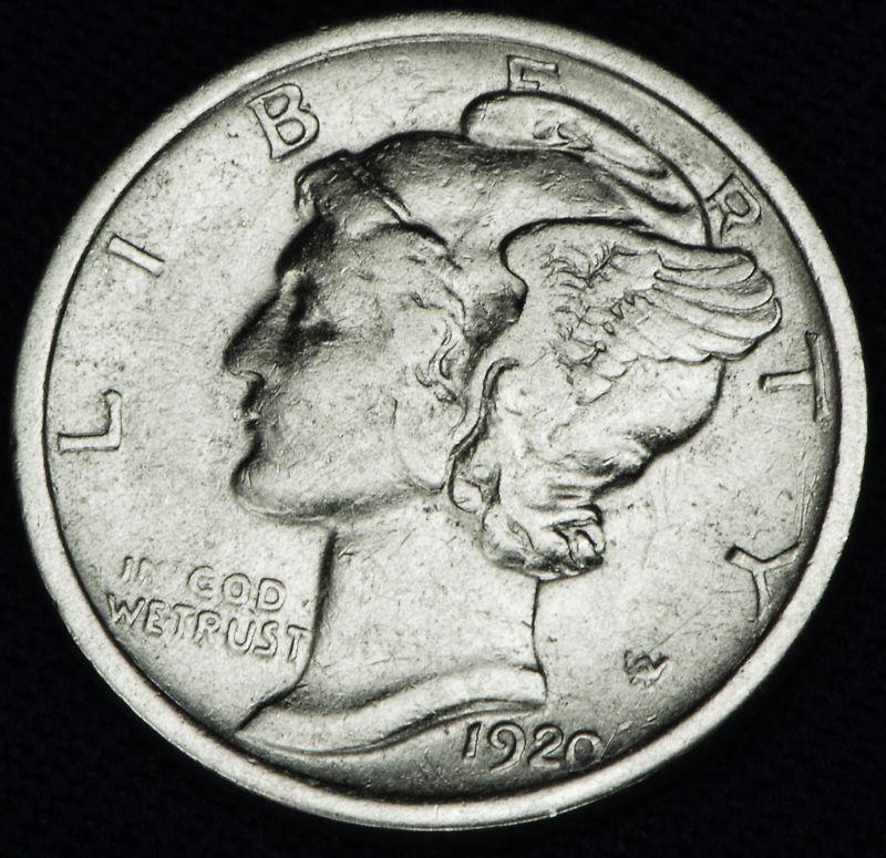 1920-p Mercury Dime. High Grade. (Inventory A)