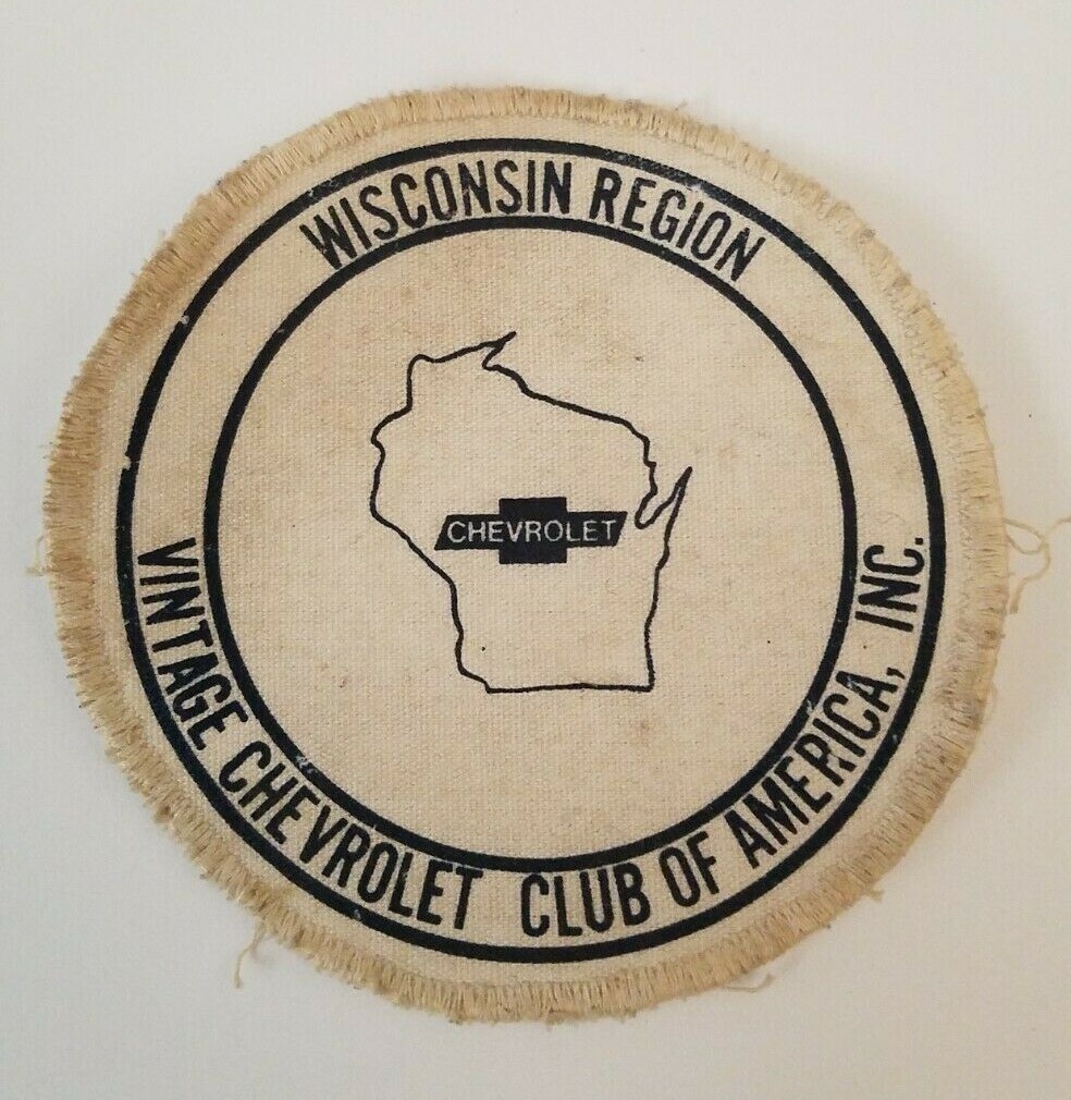 Rare Vintage Chevrolet Club of American Inc. Wisconsin Region 3.75" Round Patch