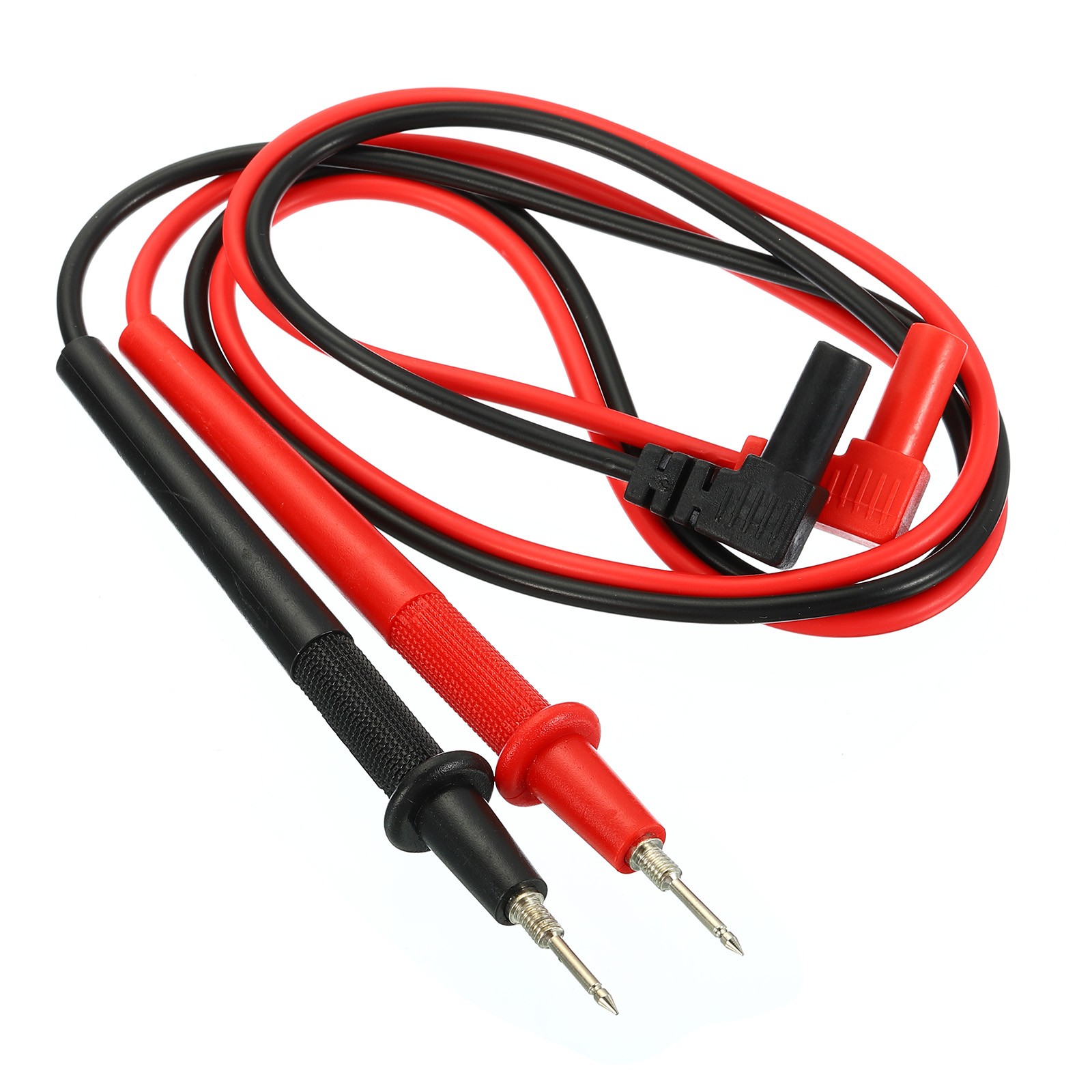 1 Pair Test Leads, Detachable Banana Plug Cable No Cover (Red, Black, 70.8Cm)