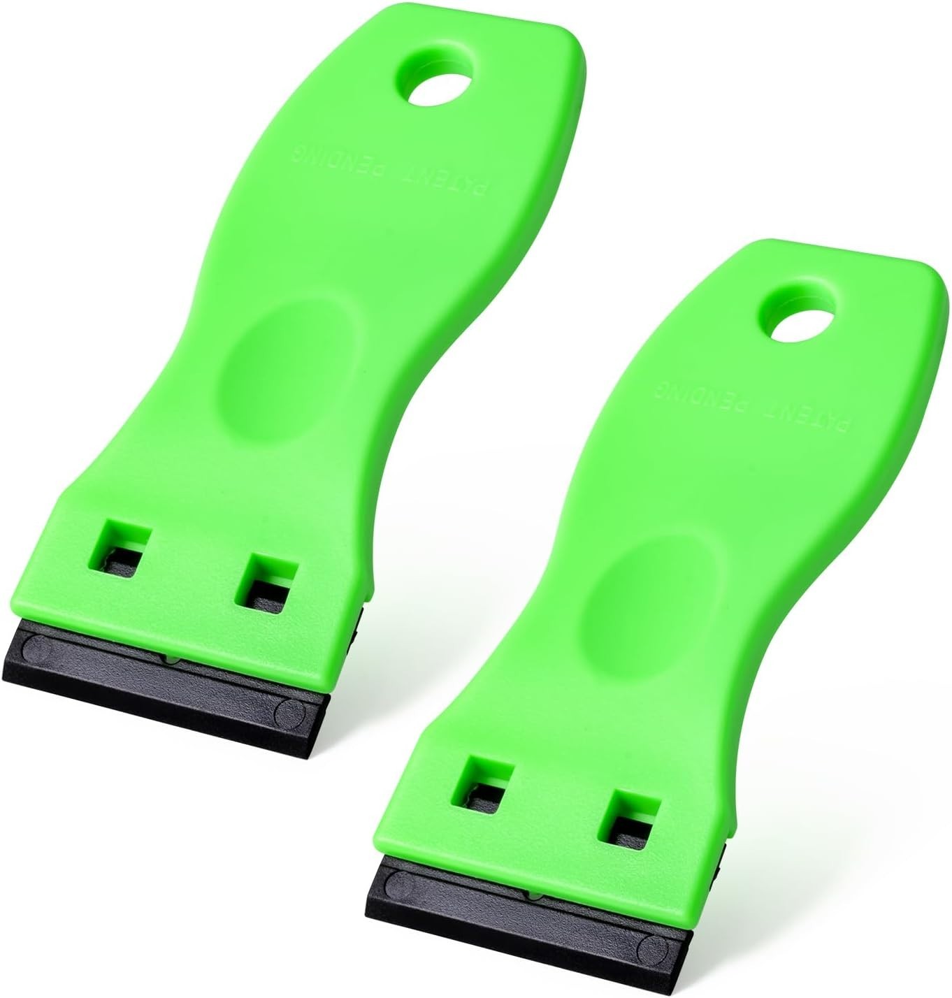 2PCS Plastic Razor Blade Scraper Tool and 100PCS Plastic Blades for Gasket Remov