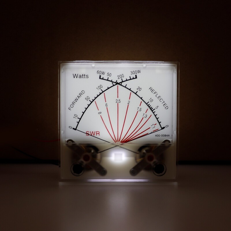 Standing Wave Meter Head Radio Power Meter with Backlight SWR Watt Meter