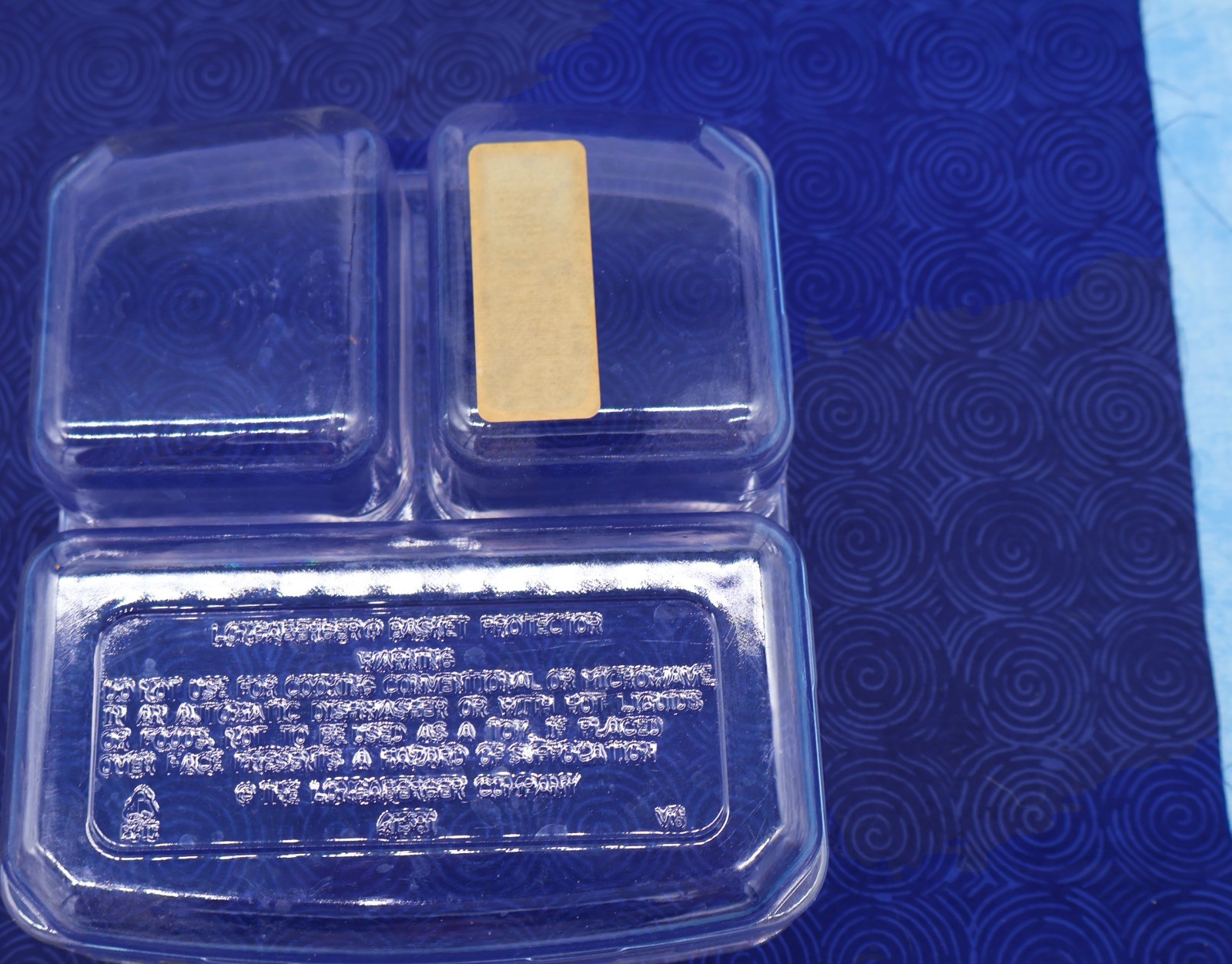 Longaberger Basket Protector 41581 – Divided Insert – Clear Plastic – 7” x 7.5”
