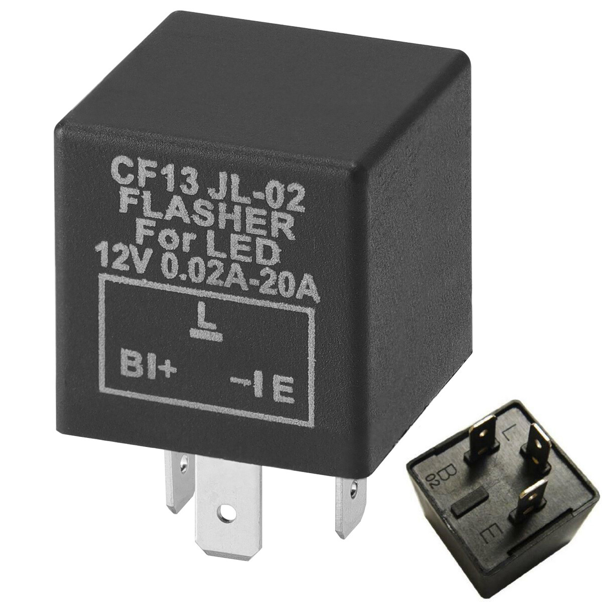 3-Pin Car Flasher Relay Fix LED Light Turn Signal Hyper Flash CF13 CF13JL EP34