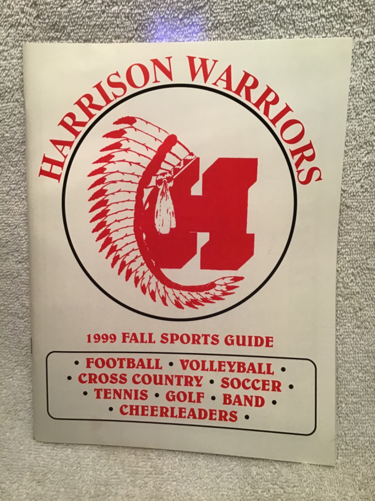 1999 Fall Sports Guide of Harrison High School Evansville IN Brandon Gaudin ESPN