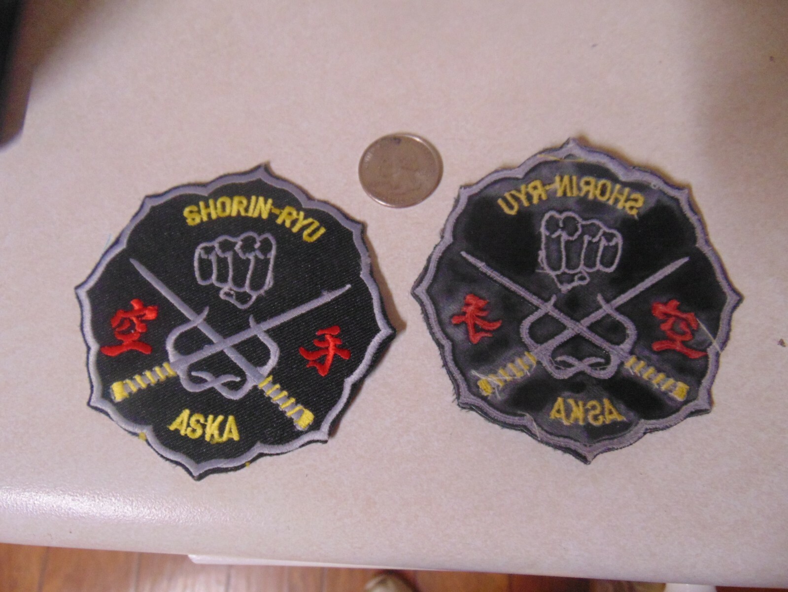 PATCH SEW ON KARATE I BELIEVE SHORIN RYU ASKA APPROX 4 INCHES
