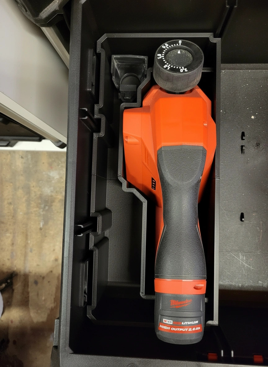 Milwaukee PACKOUT Drawer Insert – M12 Planer Holder (Left Side) (Insert Only)