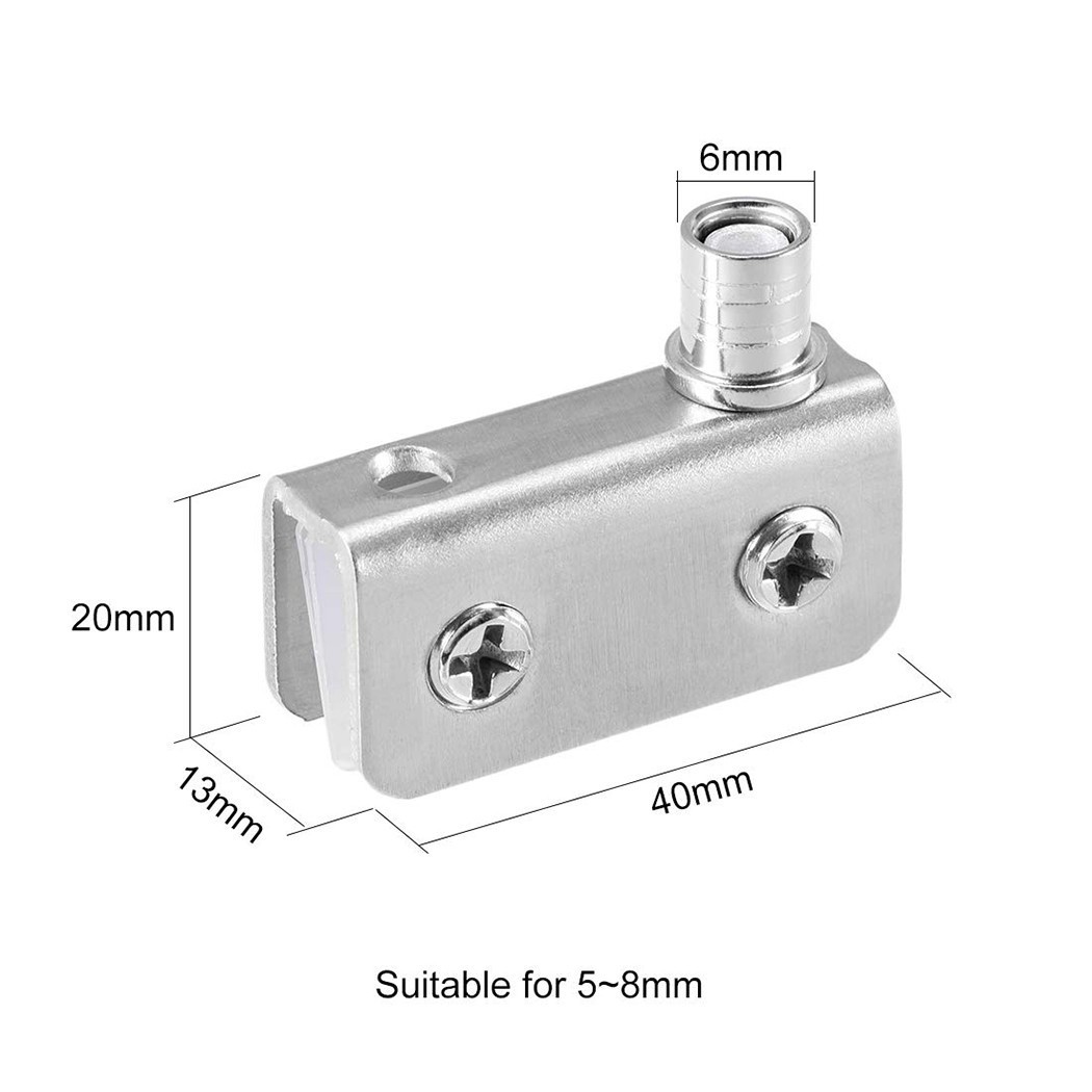 Metal Door Hinges Pack Pivot Accessory Adjustable Clip Cupboard