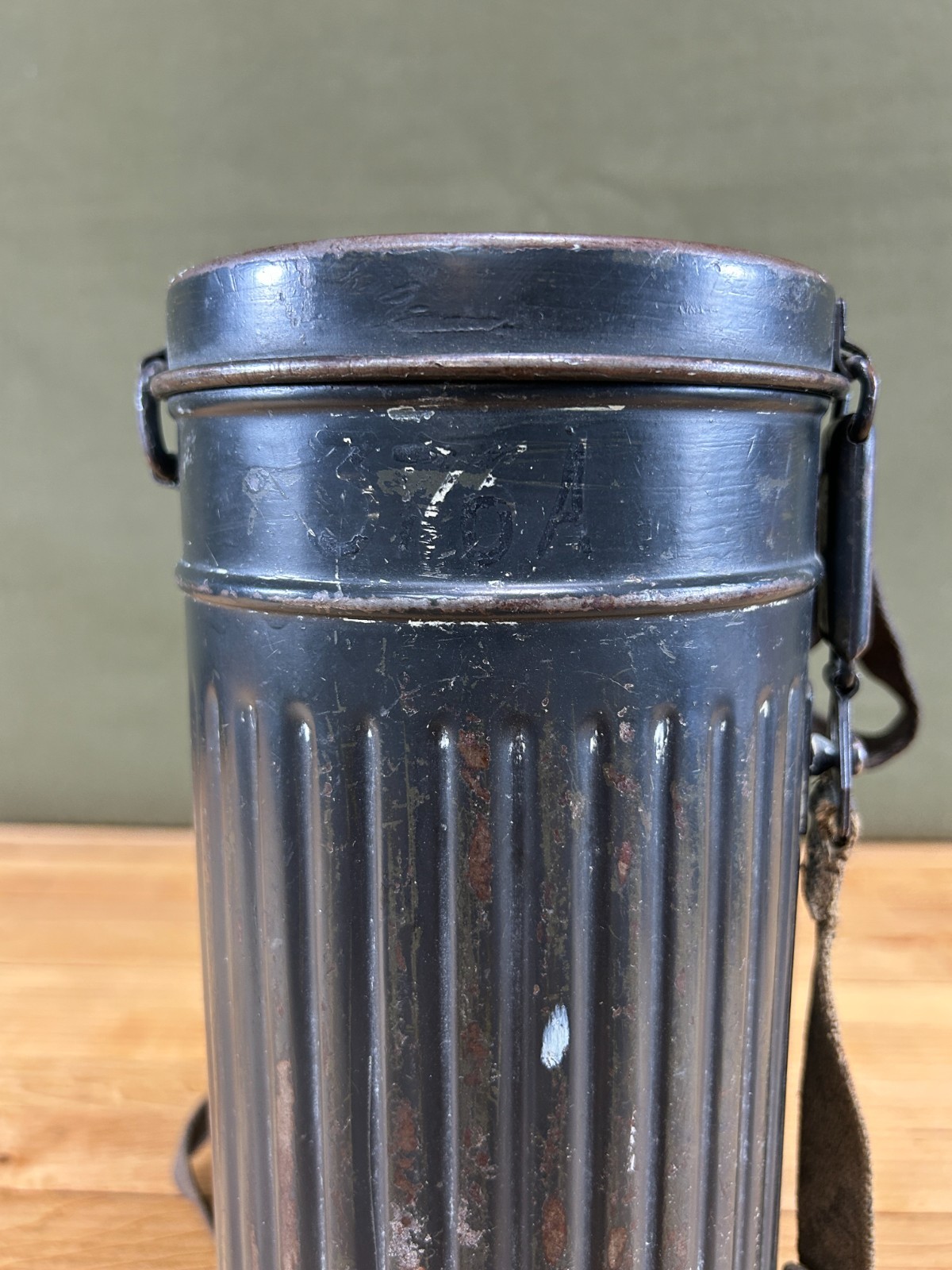 Original WWII German Gas Mask With Canister Can World War 2 Estate Find Surplus