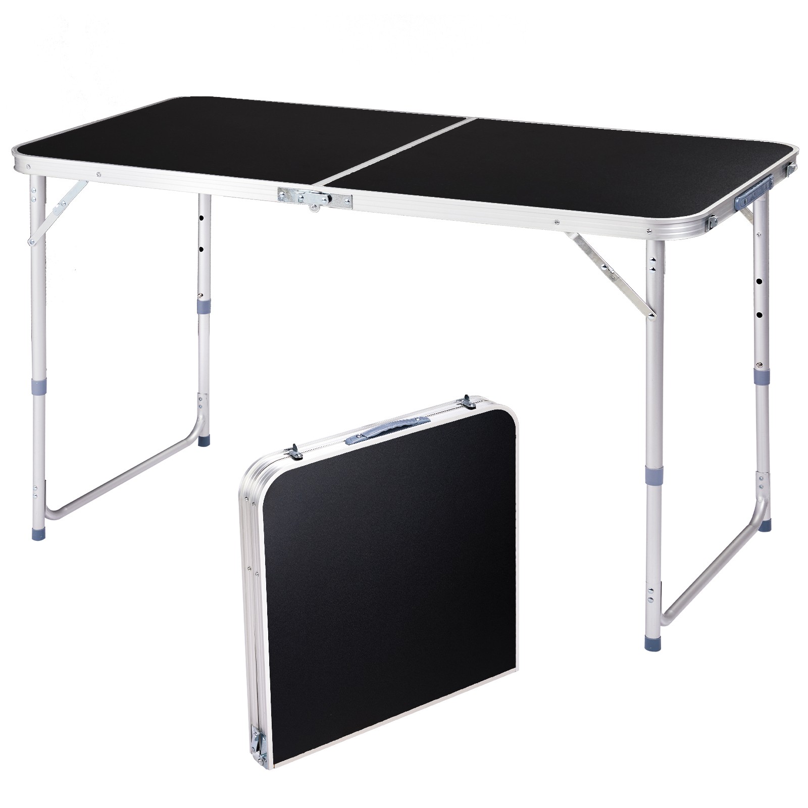 Hot Sale 4Ft Portable Multipurpose Folding Table Black High Quality Convenient