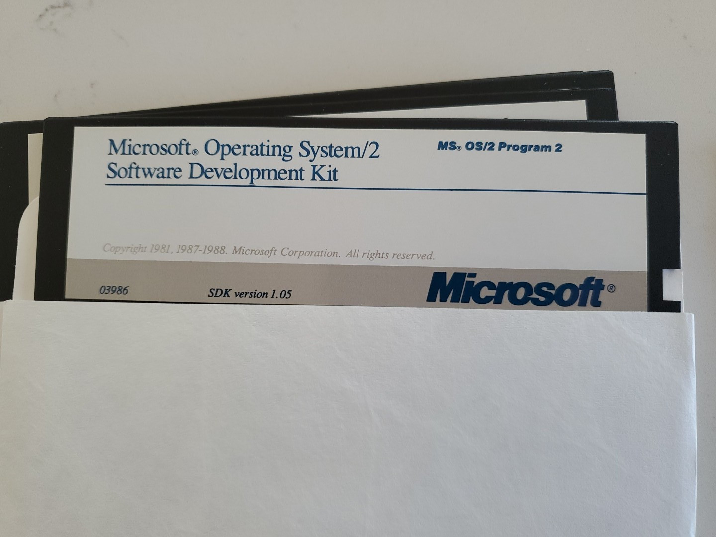Microsoft Operating System/2 Software Development Kit 1.05 (OS/2 SDK) 5 1/4"