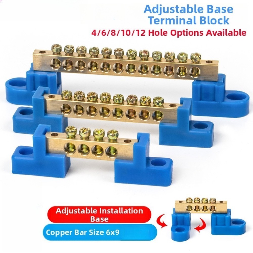 For Distribution Box Grounding Terminal Strip Blue Bridge-shaped Design