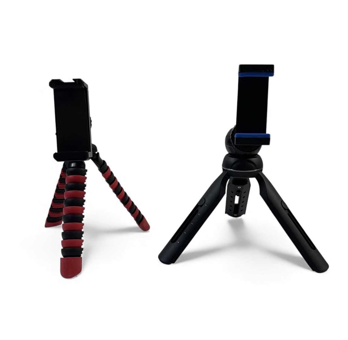 Mini Tripods With Flexible & Standard Stands, Adjustable For Smartphones