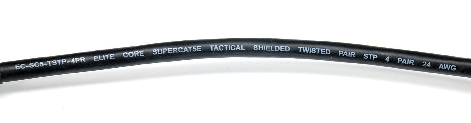 Elite Core SUPERCAT5E Tactical Shielded Ethernet Cable RJ45 to Booted RJ45