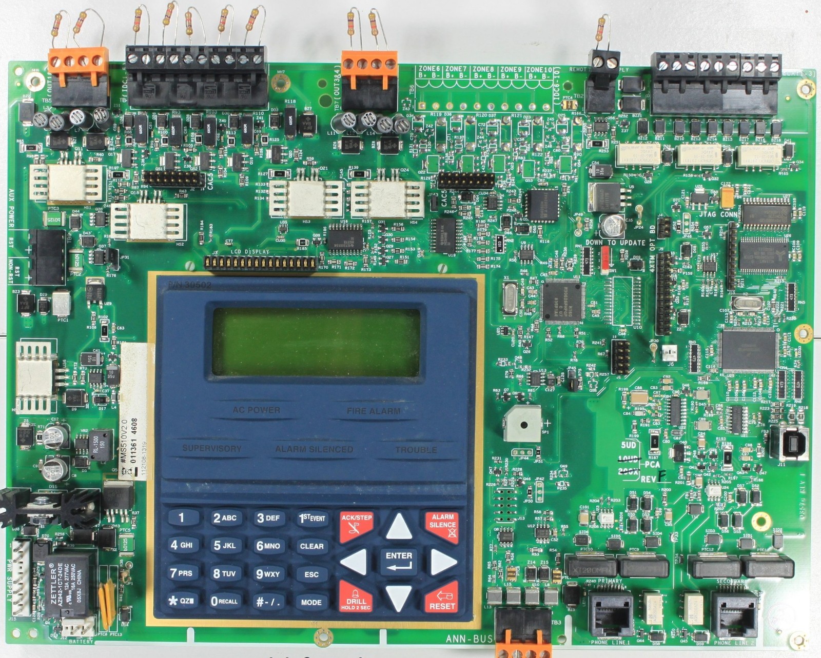 Repair Service For Fire-Lite MS-5UD Fire Alarm Control Panel Board