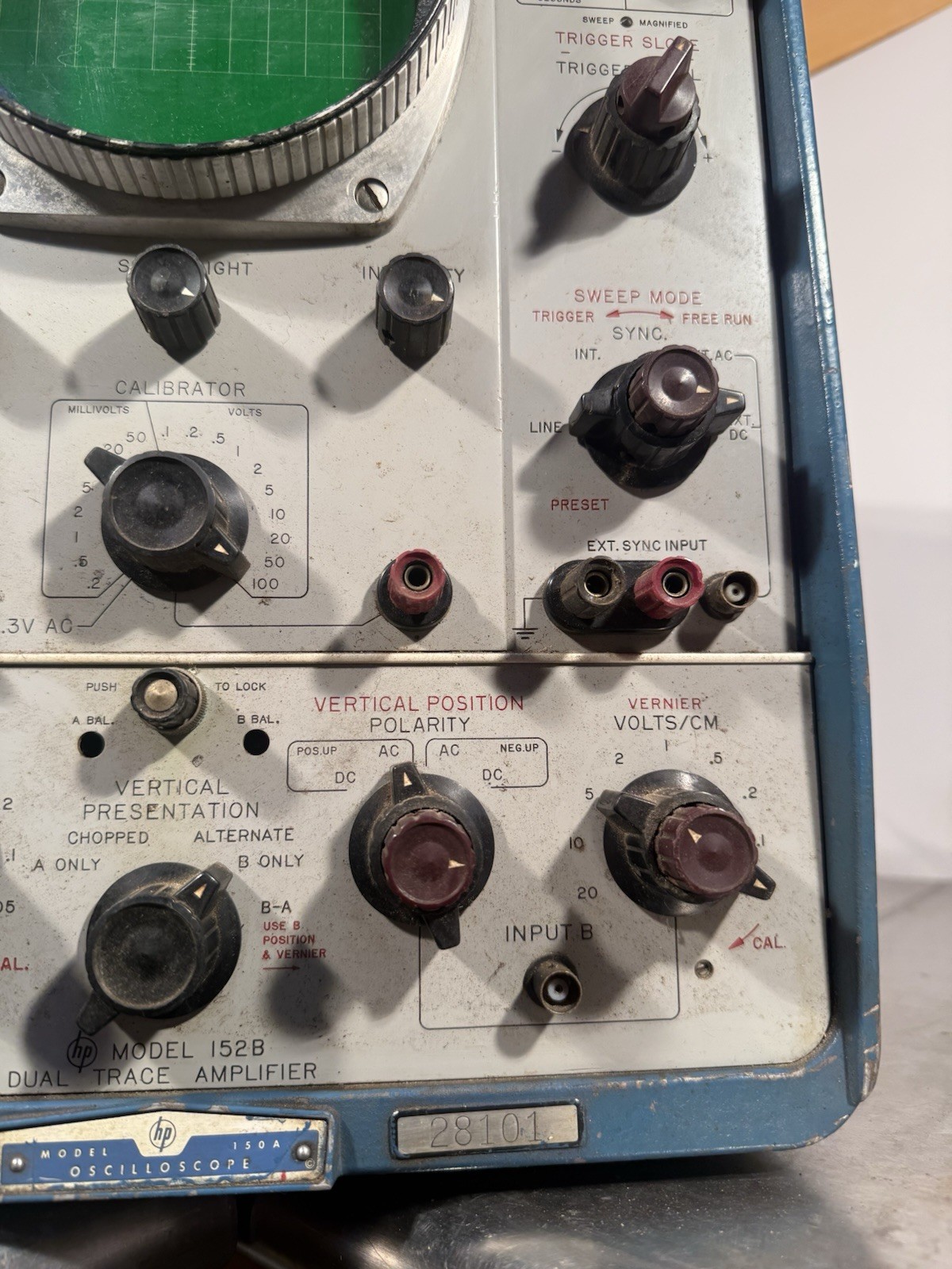 HP Hewlett Packard Model 150A Oscilloscope | UNTESTED AS IS