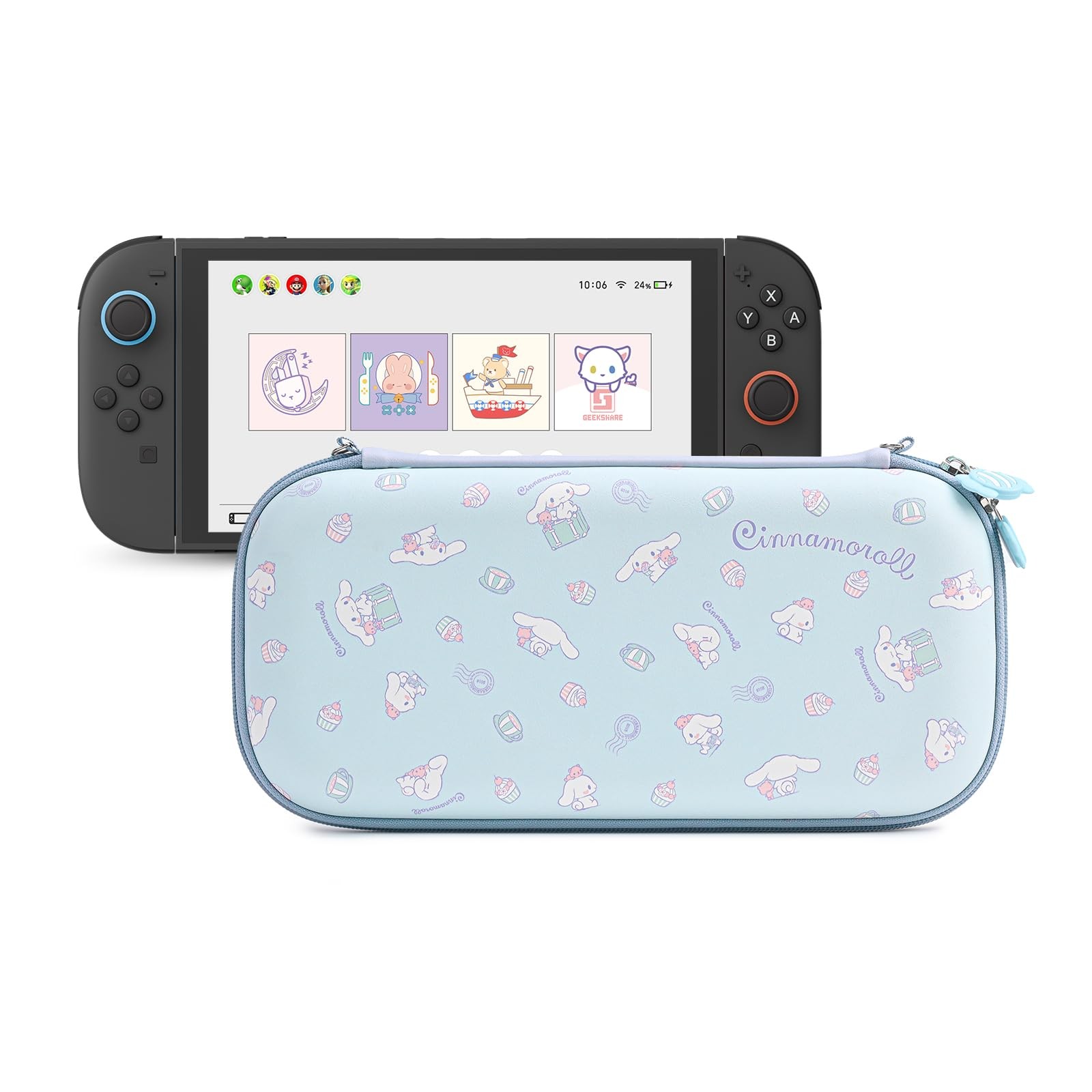 Slim Carrying Case Compatible with Switch 2 (2025), Hard Shell Storage Bag wi...