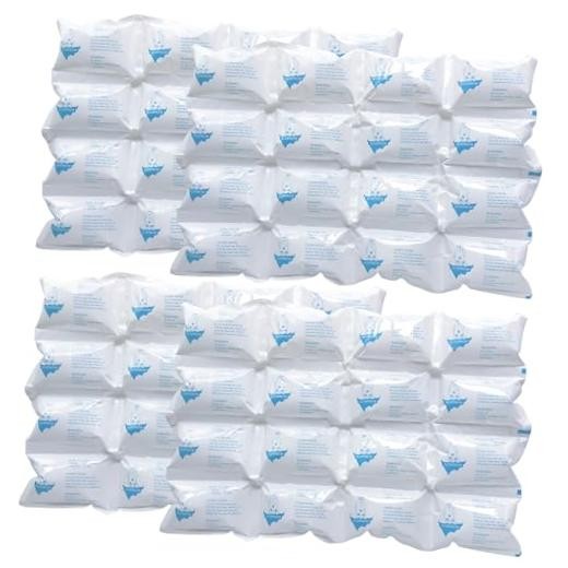 Ice Packs for Shipping & Coolers - Dry Ice White- 4 Sheets X 16 Large Ice Cells