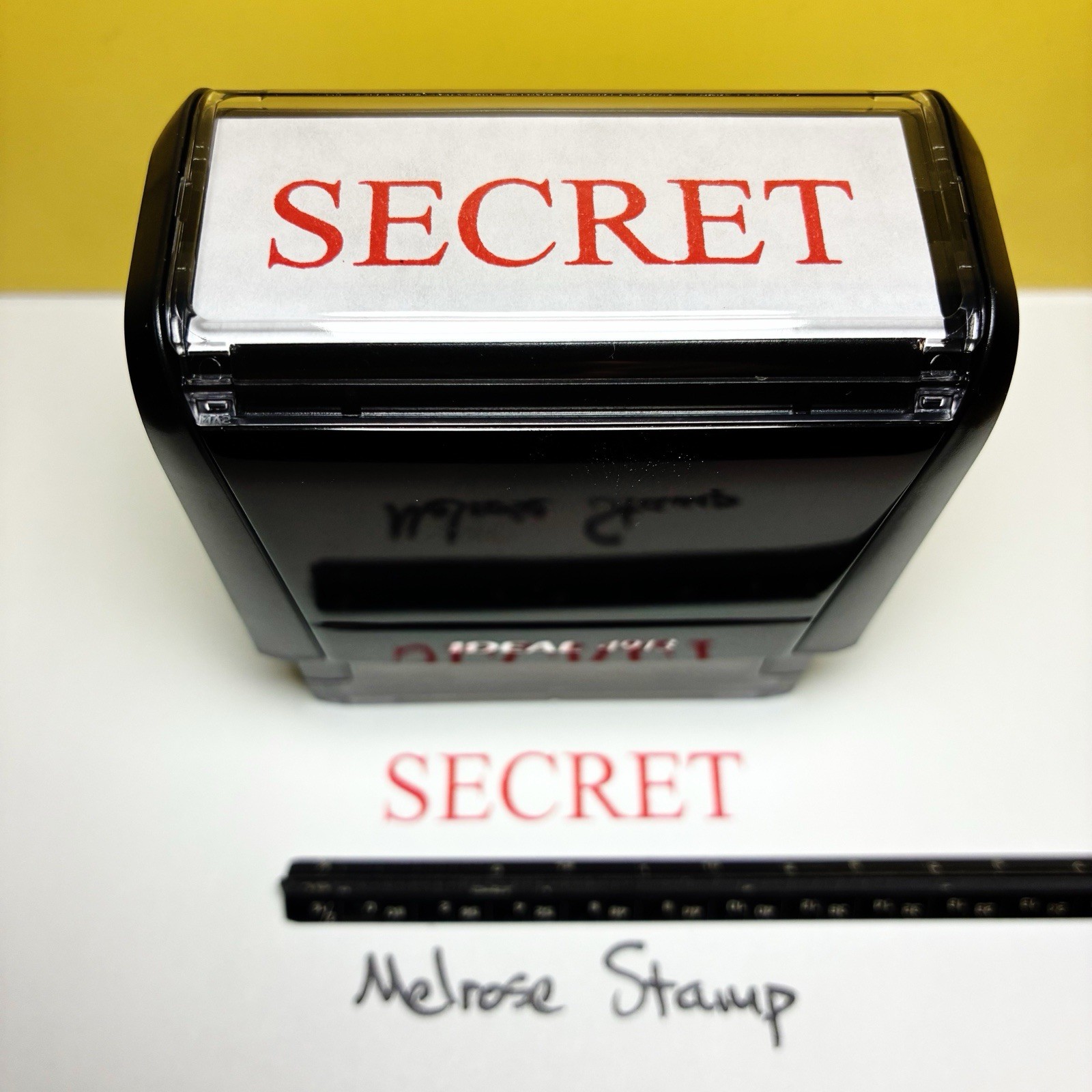 Secret Rubber Stamp Red Ink Self Inking Ideal 4913