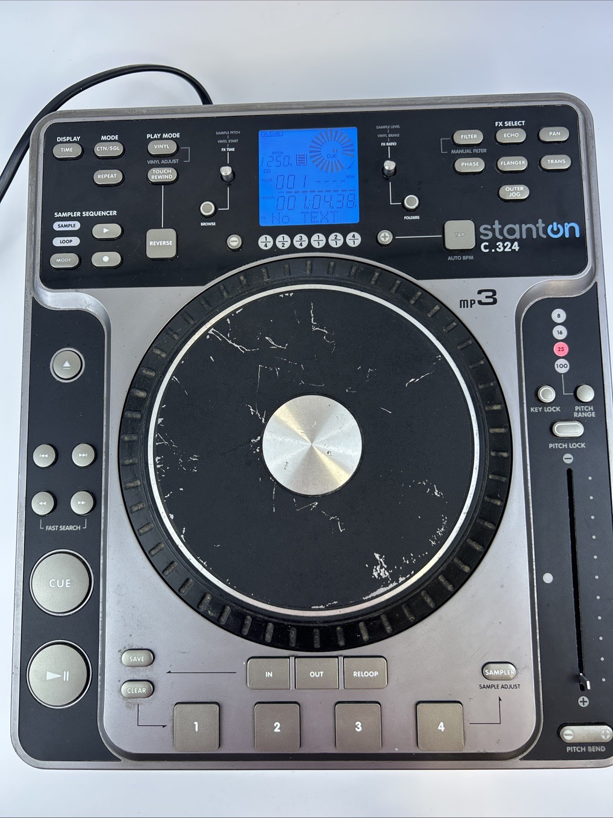 Stanton C314 CD Player DJ Turntable READ