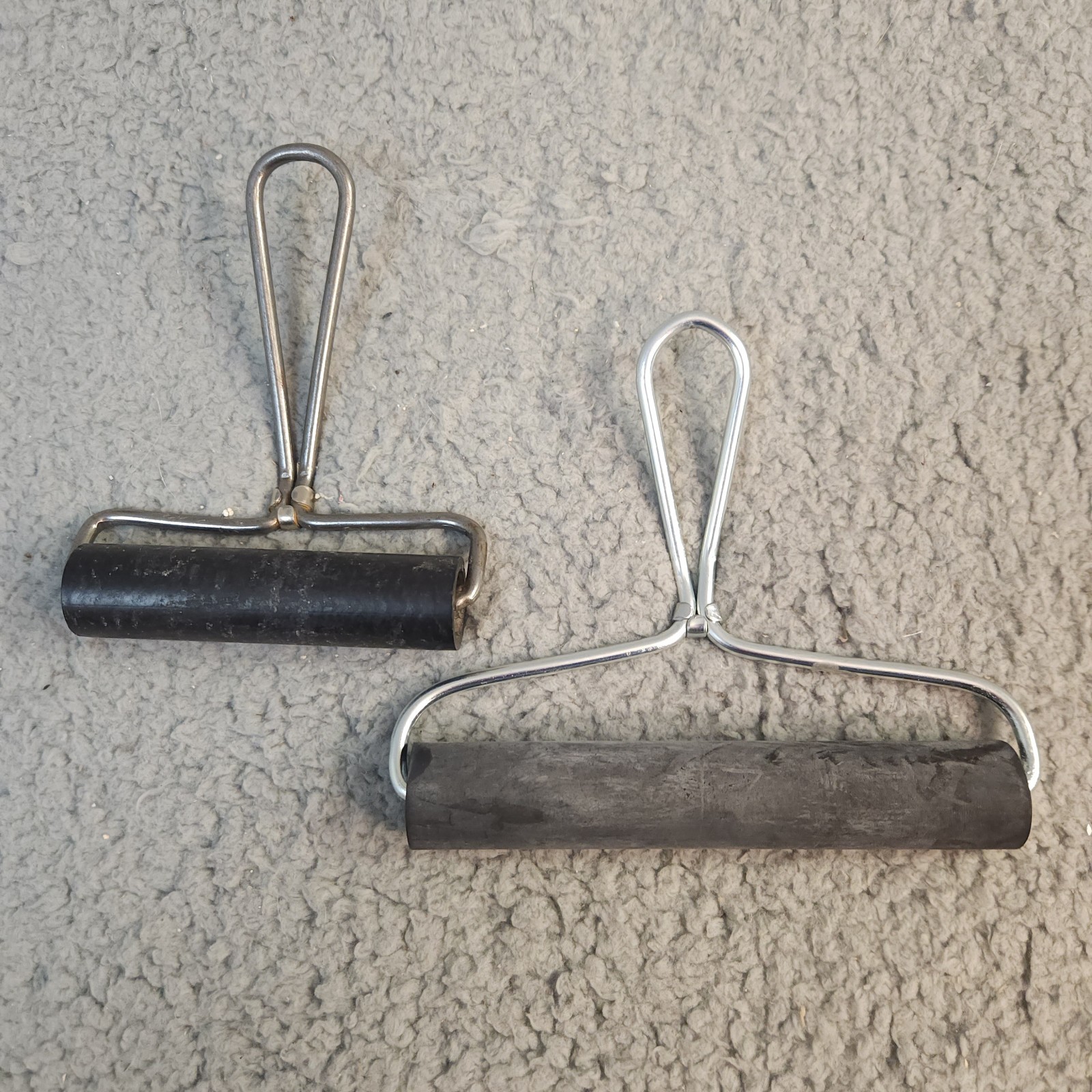 Vintage Brayer Speedball Rubber Ink Roller 4" And 6"