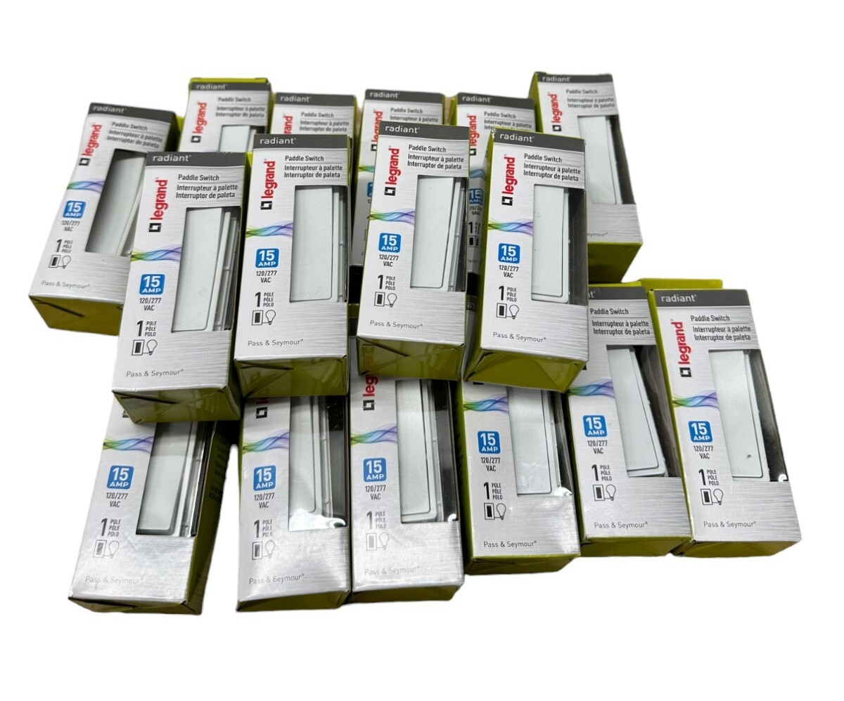 Legrand TM870-WCC10 Paddle Switch, White (LOT OF 16)🔥Fast Shipping🔥