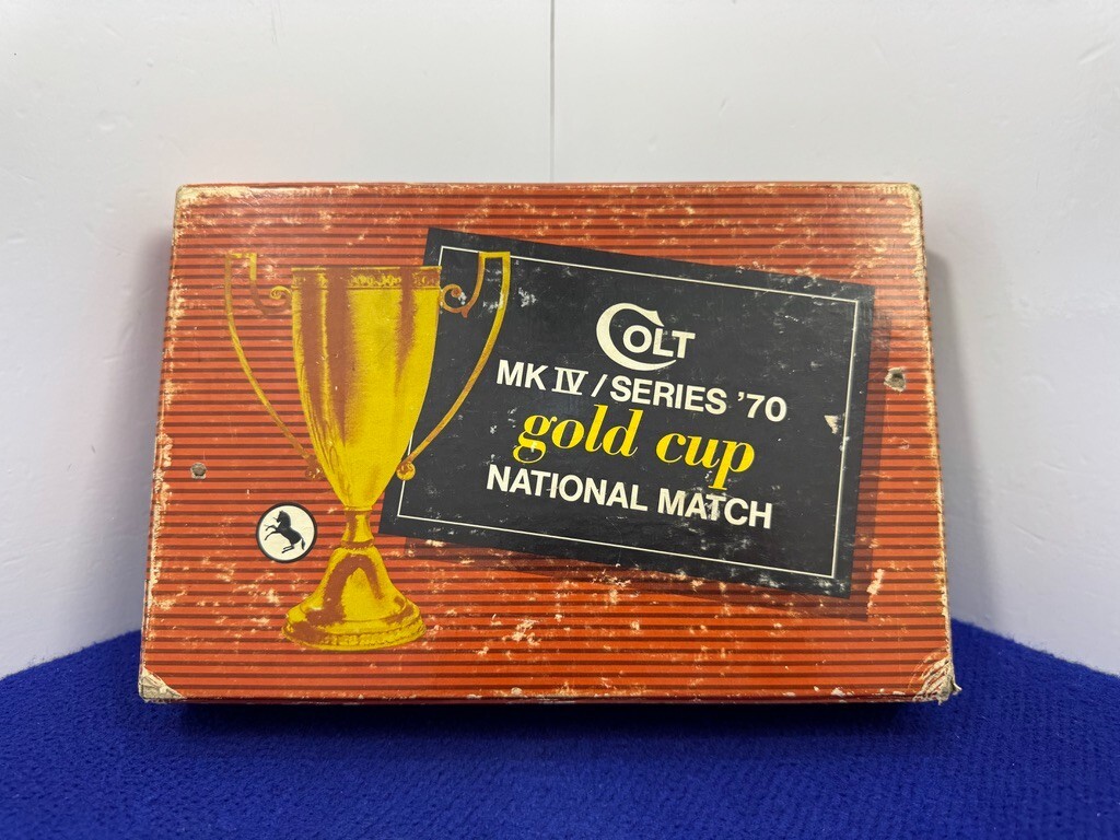 Colt Factory Original Gold Cup National Match MK IV Series '70 Box *ICONIC BOX*