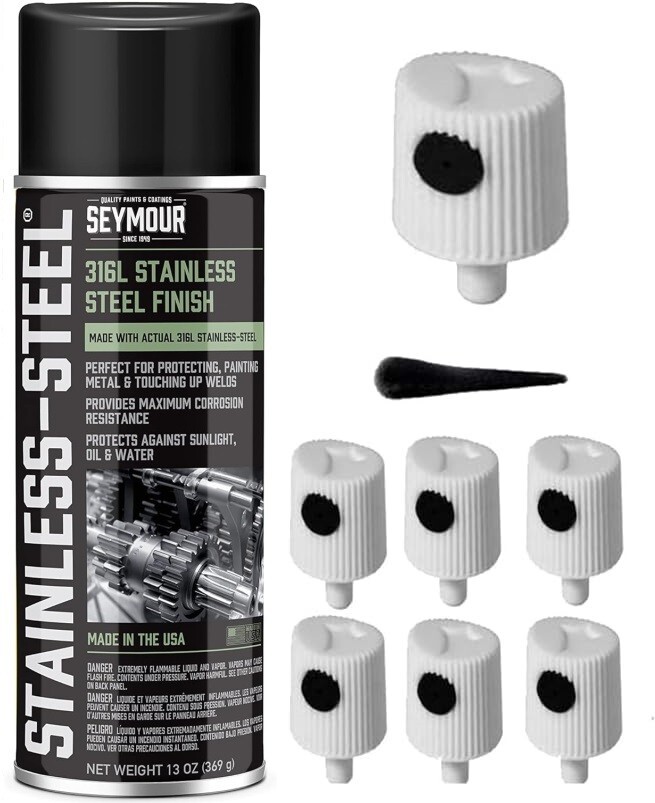 6 Spray Paint Nozzles for Seymour Stainless Steel Spray Paint - NO CAN