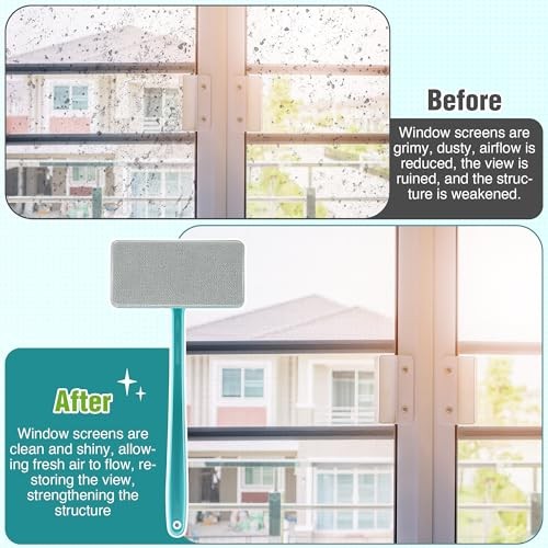 Pack Mesh Screen Cleaner, Window Screen Cleaning Brush Washing Equipment, 1