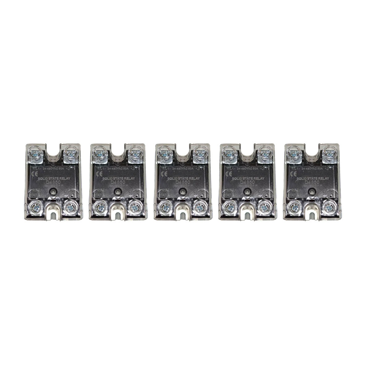 Replacement for D4850 Solid State Relay 50A 3-32VDC to 24-480VAC 5 pcs