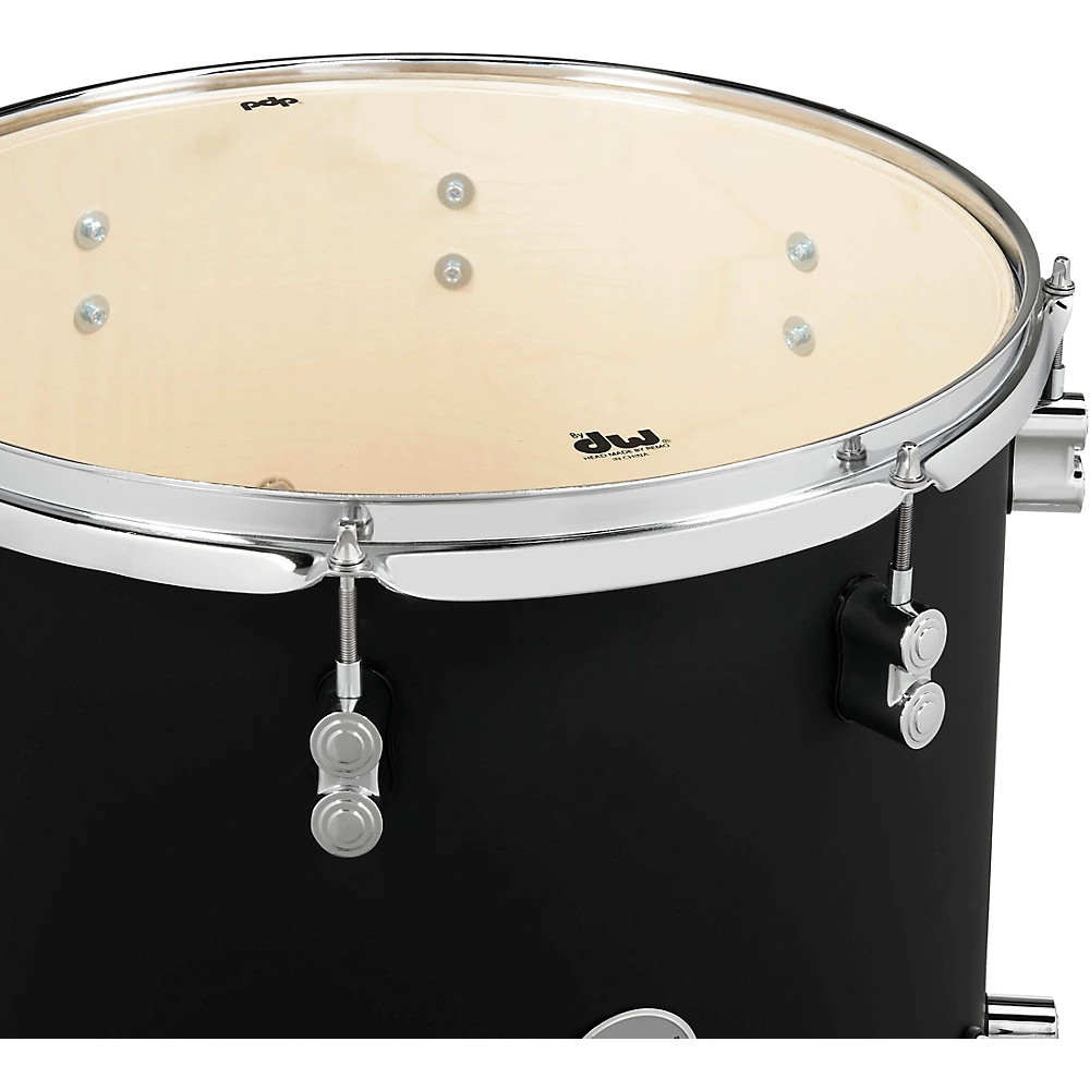 PDP by DW Concept Maple 5-Piece Shell Pack with Chrome Hardware Satin Black