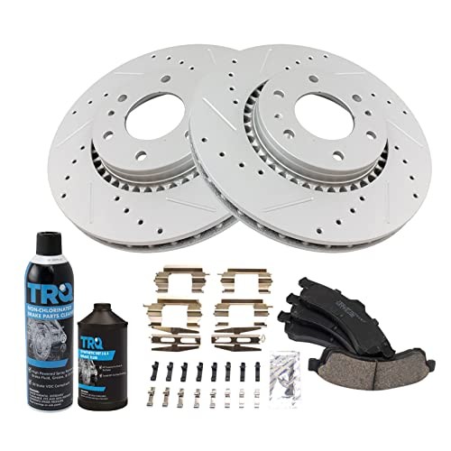 Front Premium Ceramic Pad Performance Rotor & Hardware Kit w/Fluids
