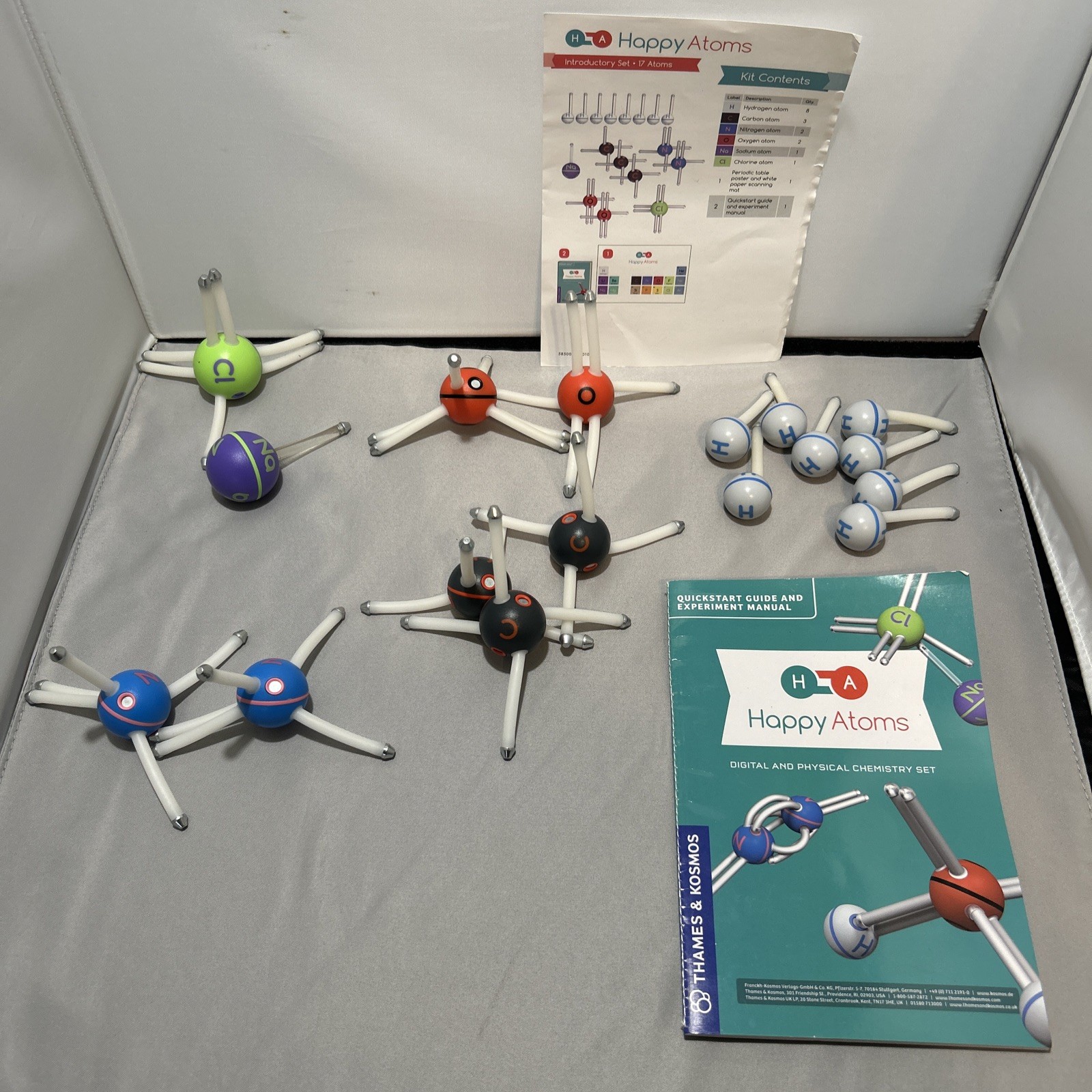 Happy Atoms Introductory Set 17 Atoms Thames & Kosmos 2019 Educational Chemistry
