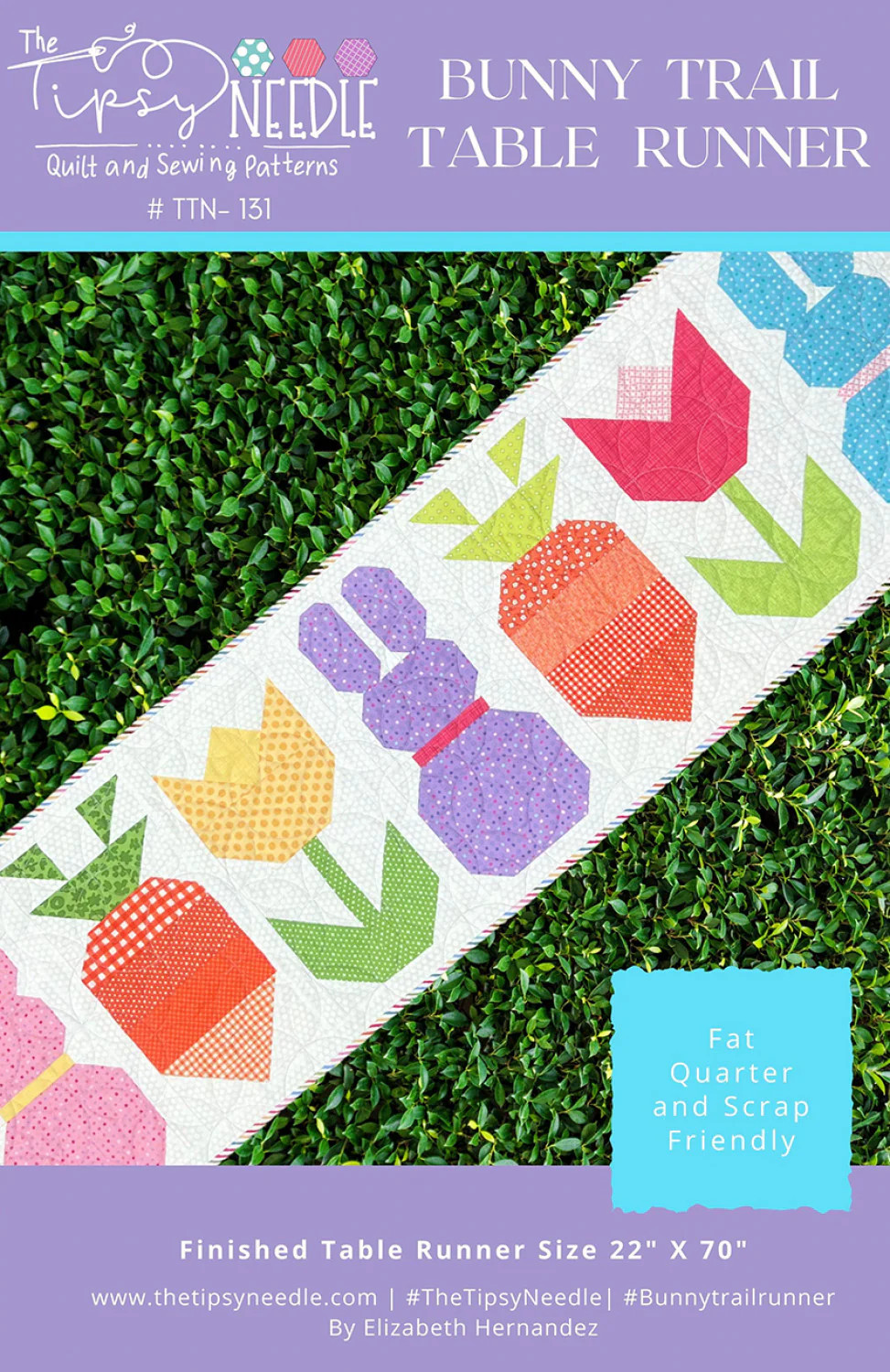 Bunny Trail Table Runner by The Tipsy Needle