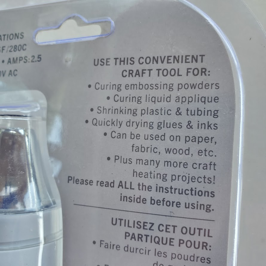 New Darice Crafters Multipurpose Heat Tool Crafters Embossing Curing Shrinking