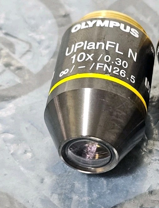 Olympus UPlanFL N 10x/0.30 Infinity Microscope Objective Lens Excellent Conditio