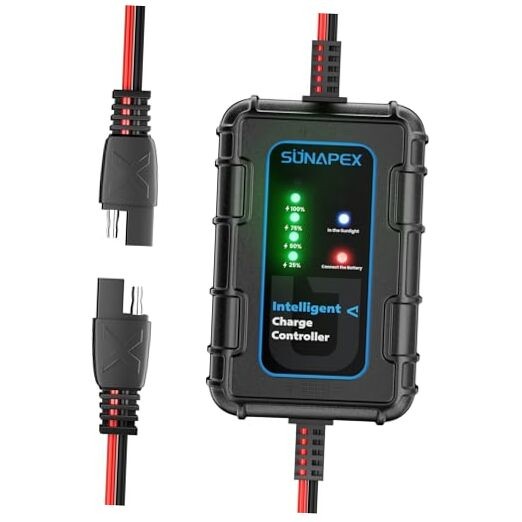 Solar Charger Controller 12V: 10A PWM Intelligent Solar Panel Controller