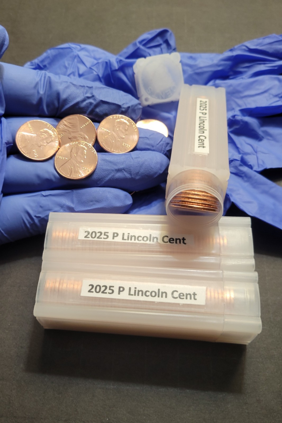 2025 P Lincoln Cent Roll, 1 roll of 50 coins, LAST OF THE CIRCULATING LINCOLNS