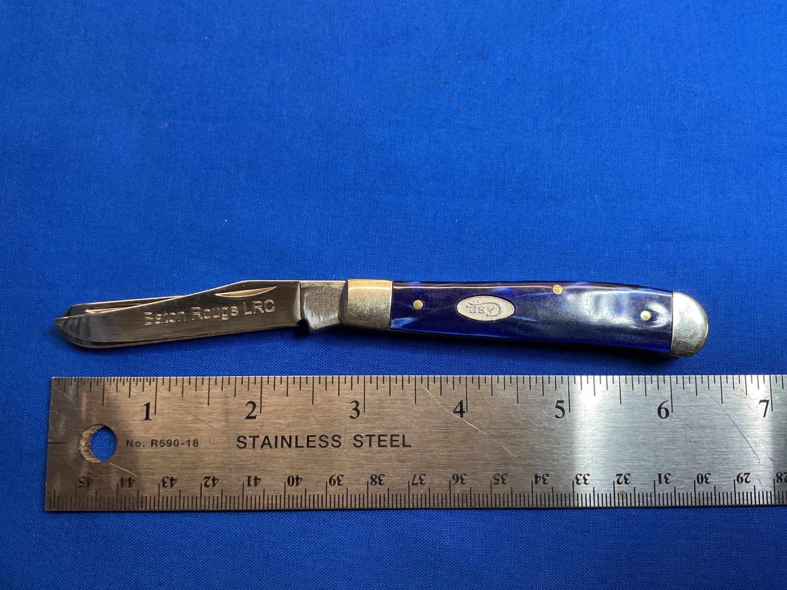 Case XX 10207 Blue Pearl Kirinite Mini Trapper USA