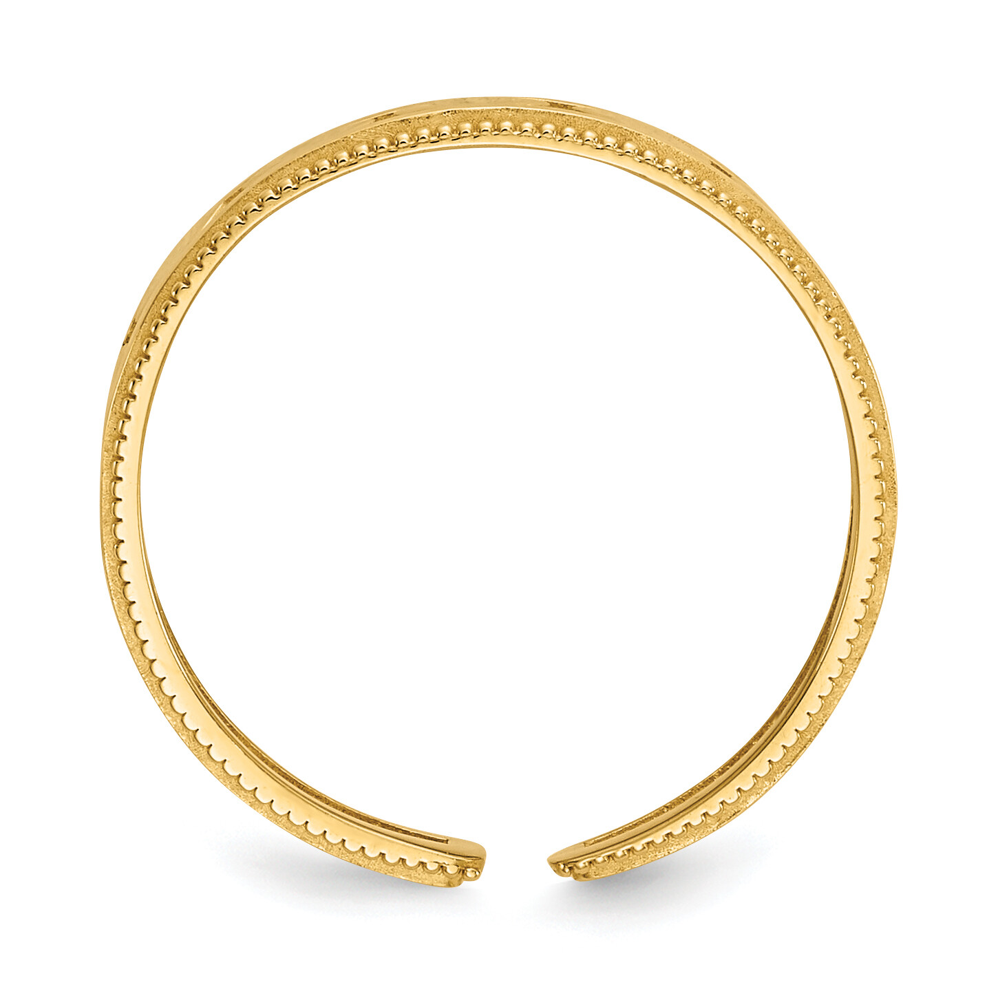 14k Diamond Shapes Toe Ring R548
