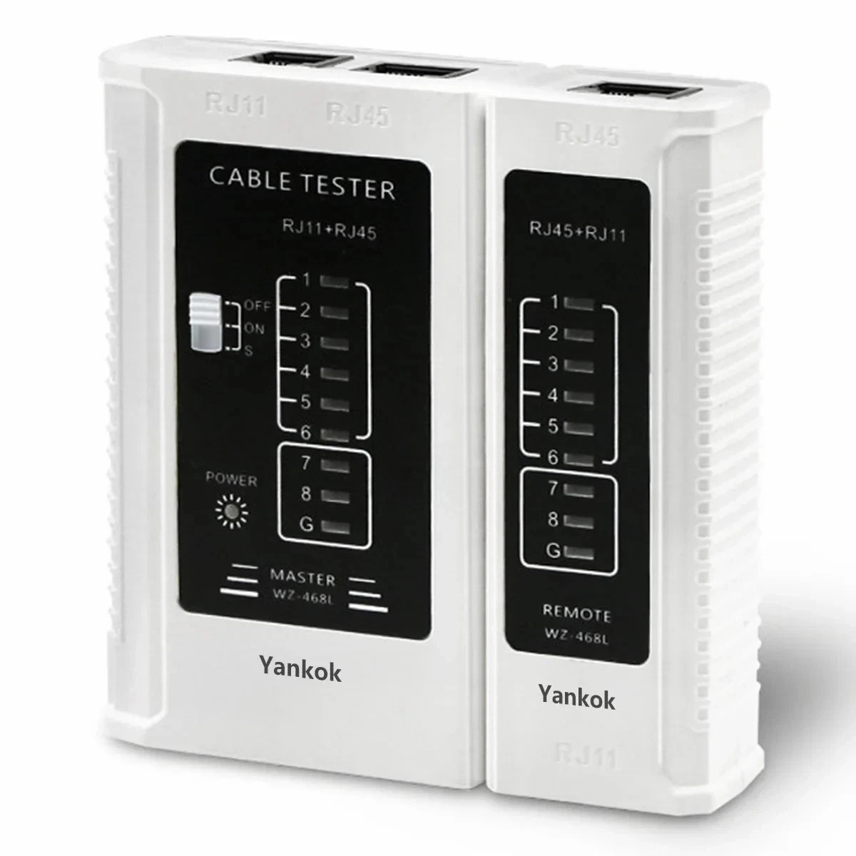 Network Cable Tester Test Tool RJ45 RJ11 RJ12 CAT5 CAT6 UTP USB LAN Wire White