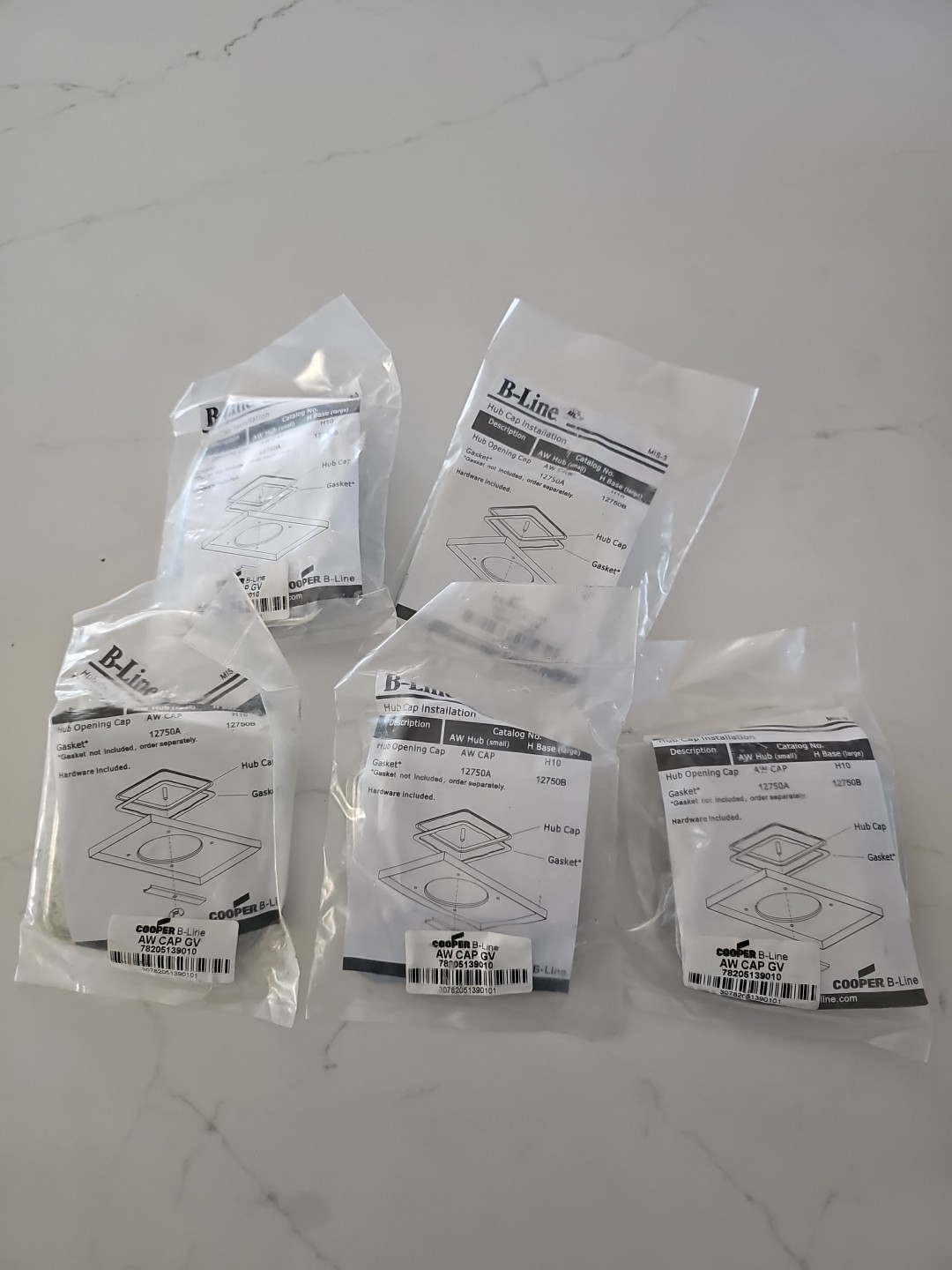 New Lot of 5 Cooper B-Line  78205139010 AW CAP GV