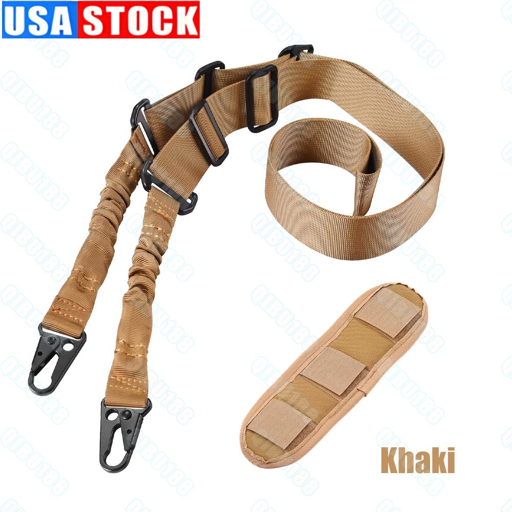 Tactical 2 Point Rifle Sling Quick Release Gun Sling Shoulder Padded Adjustable
