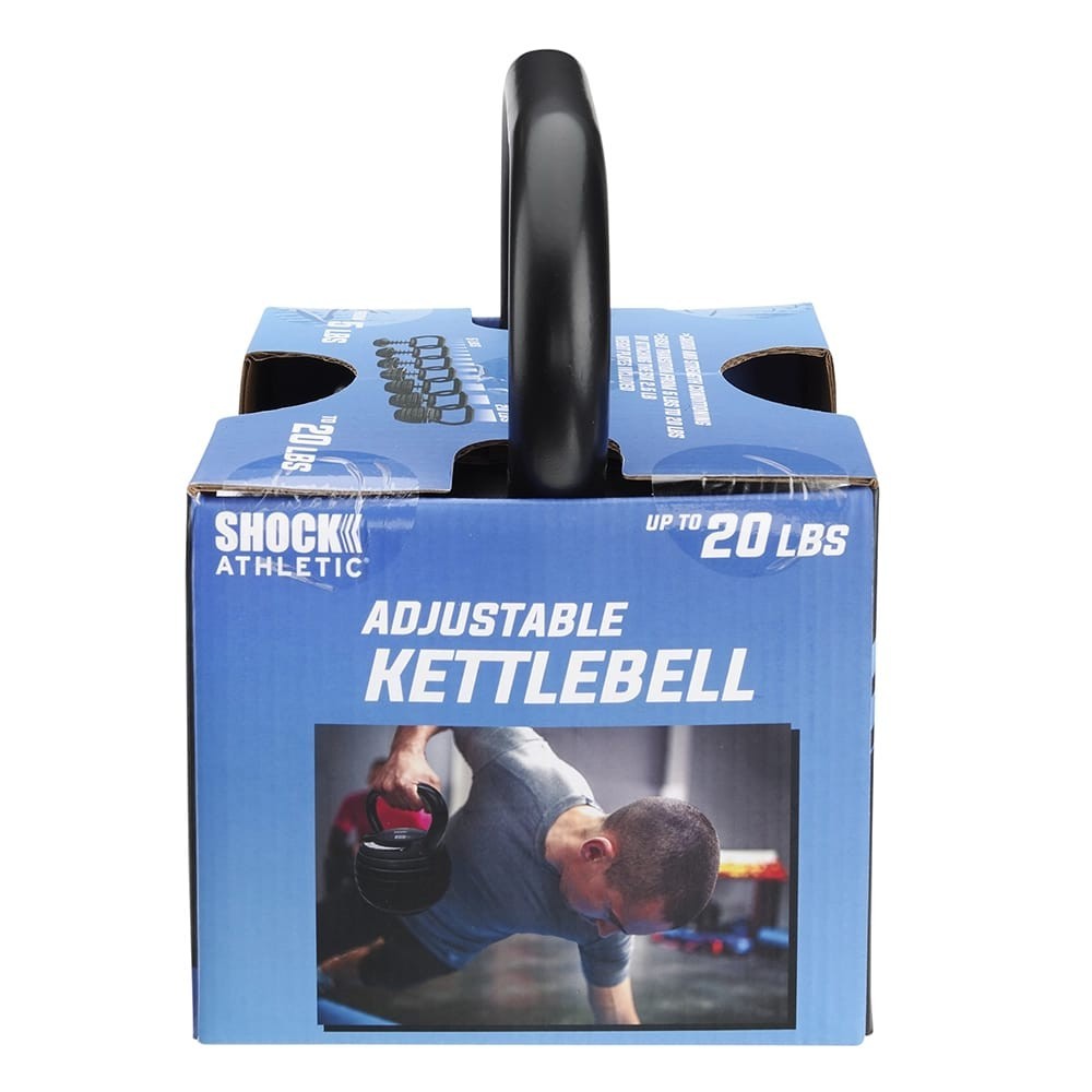 Shock Athletic 20 lb. Adjustable Kettlebell - NEW - FREE SHIPPING
