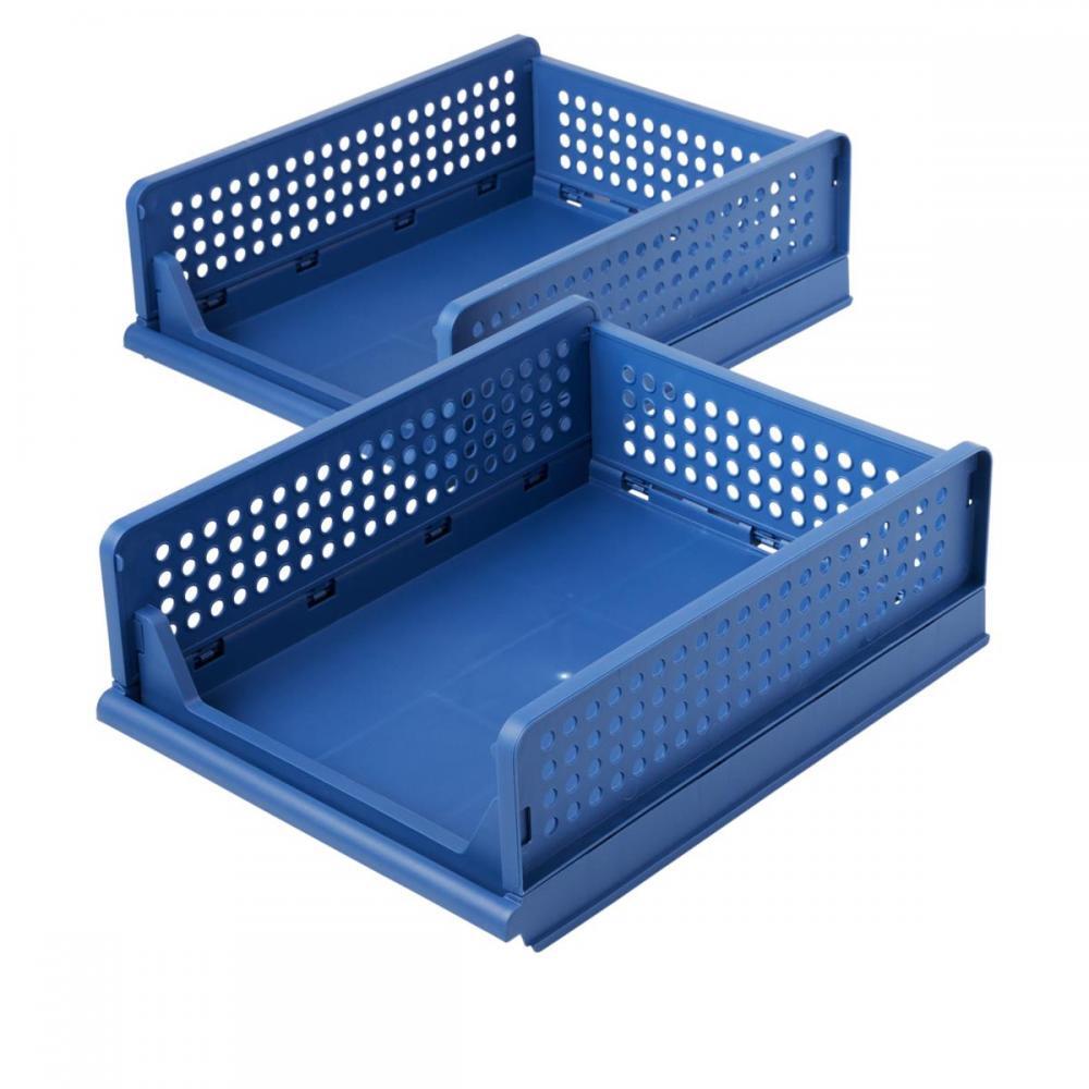 StoreSmith Set of 2 Small Stack & Slide Organizers