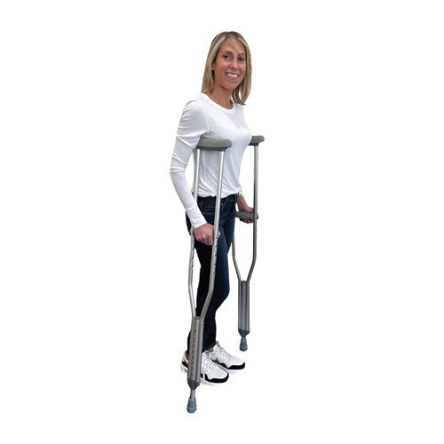 Underarm adjustable aluminum crutches, tall adult, 1pair