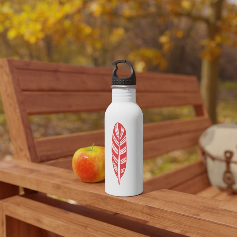 Red Feather DTF Decal, Ready To Apply