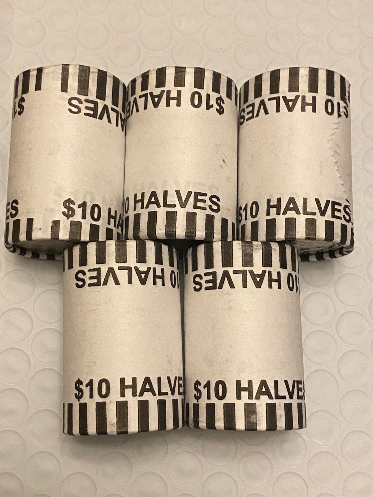Lowest Price-Half Dollar Unsearched Unopened 20 Coin Bank Rolls! Look for SILVER
